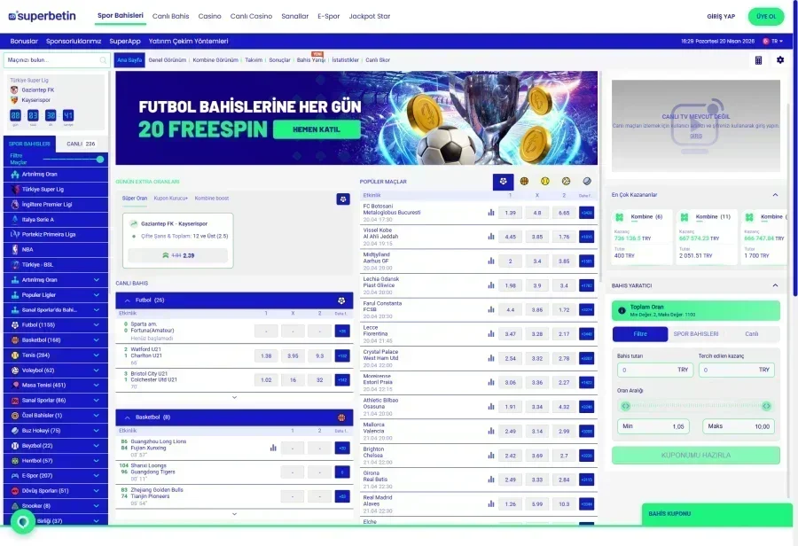 Superbetin ekran görüntüsü